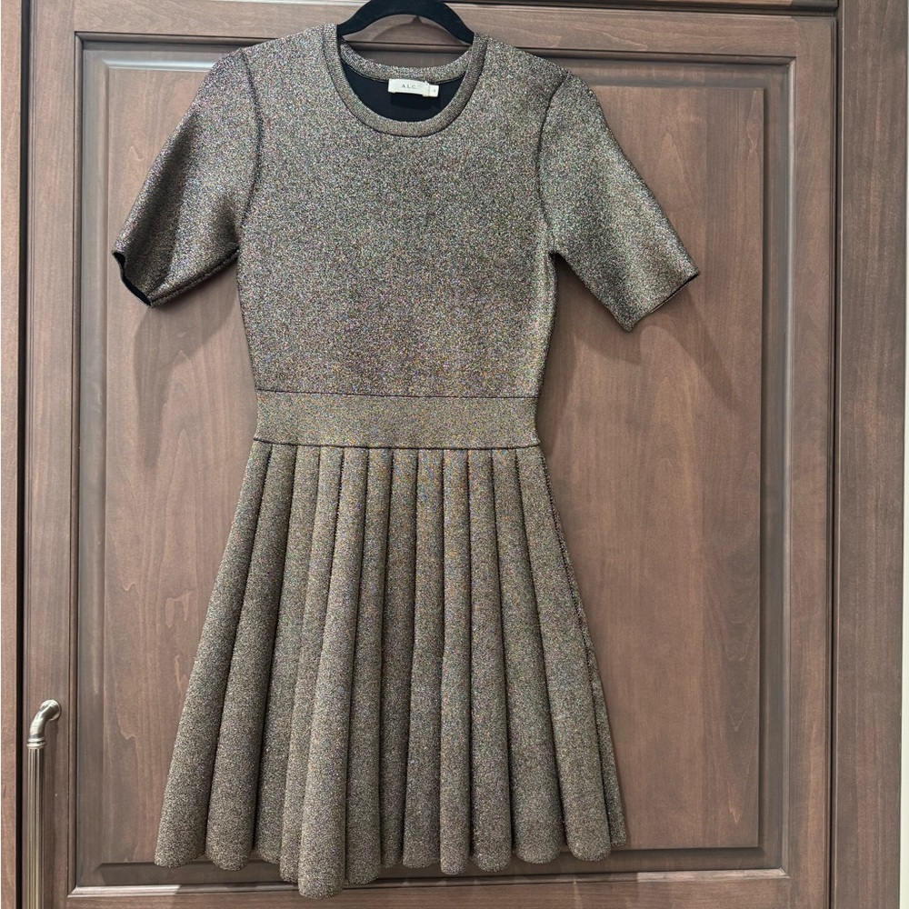 A.L.C. Metallic Susana Dress - Gorgeous!!! - Size S - Picture 2 of 7